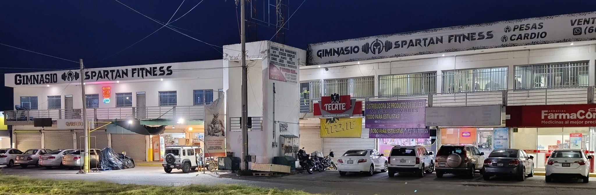 Vista panorámica completa de Spartan Fitness en Culiacán